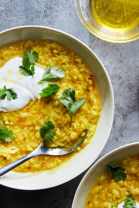 Instant Pot Khichdi Recipe - NYT Cooking Khichdi Recipe, Indian Cheese, Saag Paneer, Lentils And Rice, Nyt Cooking, Honey Chicken, Easy Weeknight Meals, Vegetable Dishes, Weeknight Meals