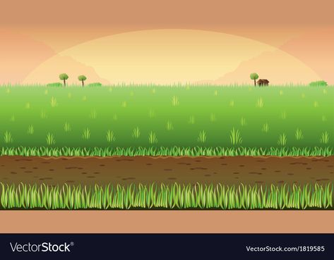 Cartoon Field Background, Farm Cartoon Background, Money Animation, Meadow Field, Free Cartoon Characters, Farm Cartoon, 2d Character Animation, Field Background, Crop Field