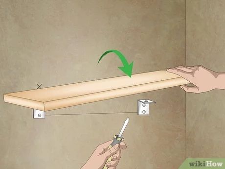 How to Put up Shelves: 12 Steps (with Pictures) - wikiHow Homemade Honeycomb, Dresser Makeover Diy, Door Bookshelf, Hanging Rope Shelves, Building Shelves, Food Shelf, Rope Shelf, Honeycomb Shelves, Diy Dresser Makeover