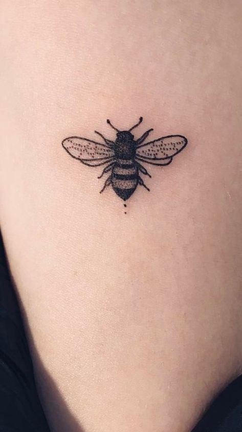 Pin and visit the website. #bees #honeybees #honeybee #tattoo #tattooideas #bumblebee #queenbee Moustache Tattoo, Honey Bee Tattoo, Meaningful Tattoos For Women, Inspiration Tattoos, Small Meaningful Tattoos, Tiny Tattoo, Bee Tattoo, Temporary Tattoo Designs, Subtle Tattoos