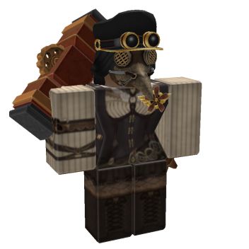 Roblox Steampunk Outfit, Steampunk Roblox Avatar, Fancy Roblox Avatar, Black Curtain Bangs, Corset Accessories, Steampunk Captain, Steampunk Doctor, Steampunk Pilot, Roblox Avatars R6