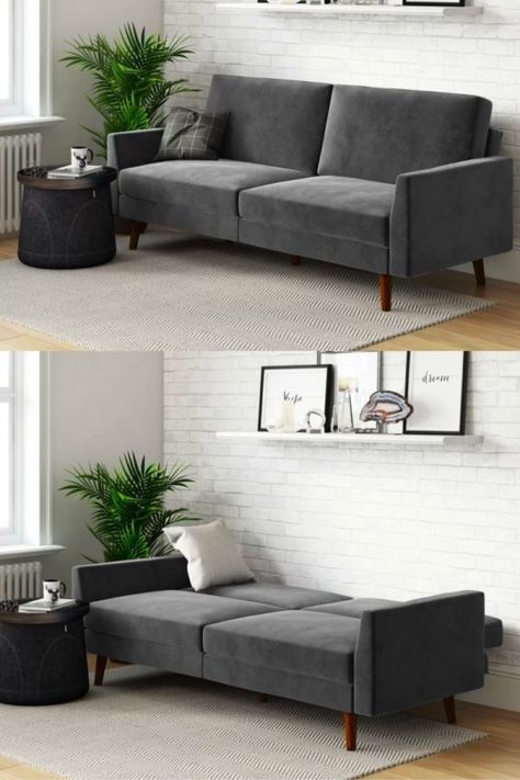 Ikea Pull Out Couch, Mid Century Modern Sofa Bed, Modern Blue Sofa, Sofa Come Bed, Beds For Small Spaces, Grey Sofa Bed, Modern Sofa Bed, Leather Sofa Bed, Modern Sofa Sectional