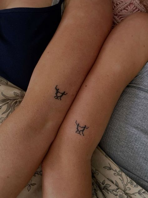 Matching Bestie Tattoos Best Friends, Best Friend Tattoos Meaningful Friendship, Long Distance Best Friend Tattoos, Long Distance Tattoo Ideas, Long Distance Friendship Tattoos, Dainty Best Friend Tattoos, Maggie Tattoo, Distance Tattoos, Tattoos For Friends