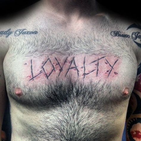 50 Loyalty Tattoos For Men - Faithful Ink Design Ideas Loyalty Pictures, Chest And Arm Tattoo, Loyalty Tattoo Designs, Respect Tattoo, Elf Rogue, Arm Tattoo Ideas, Loyalty Tattoo, Husband Tattoo, Tattoo Chest