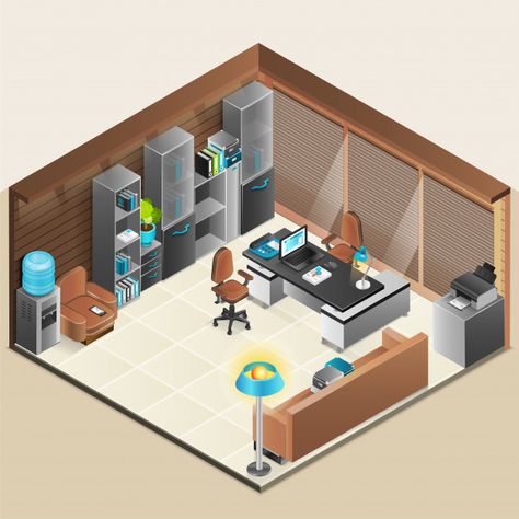 Open Office Layout, Laptop Vector, 2d Game Background, Puzzle Drawing, Office Room Design, Boys Dorm Room, Business Vector Illustration, Business Icons Vector, Office Idea