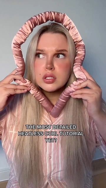 ETERNAL MUSE on Instagram: "How to get the bounciest heatless curls 👹" Heatless Curls Tutorial, Heartless Curls, No Heat Curlers, Hair Caps, Blow Dryers, Heatless Hair, Heatless Hair Curlers, Overnight Curls, Hair Curling Tips