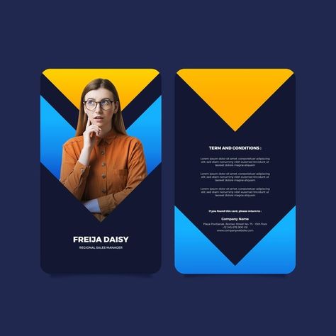 Modern Id Card Design, Id Card Design Creative, Id Card Design Template, Id Card Photo, Id Card Lanyard, Identity Card Design, Id Card Design, Employee Id Card, Employees Card