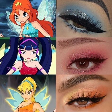 Stella Makeup, Club Makeup, Klub Winx, Pretty Halloween Costumes, Disney Princess Fashion, Bloom Winx Club, Winter Color Palette, Pretty Halloween, Makeup Supplies