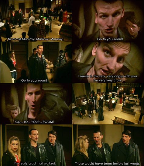 The Ninth Doctor - Those would have been terrible last words. The Empty Child, Caitlin Blackwood, Doctor Who Episodes, Ninth Doctor, Steven Moffat, Look Rose, Hello Sweetie, Christopher Eccleston, First Doctor