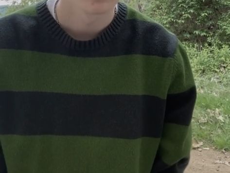 dark navy blue and forest green striped sweater Evan Peters Sweater, Bryan Core, Alt Boy Aesthetic, Tate Langdon Sweater, Downtown Boy Aesthetic, Logan Aesthetic, Downtown Boy, Garfield Logan, Alt Boy