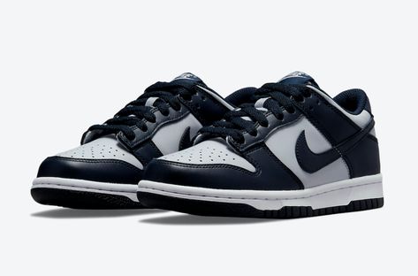 Nike Dunk Low GS Georgetown CW1590-004 Release Date - SBD Nike Dunk Low Georgetown, Georgetown Hoyas, Shoe Inspo, Swag Shoes, Nike Dunk Low, Sneaker Collection, Dunk Low, Nike Dunk, New Nike