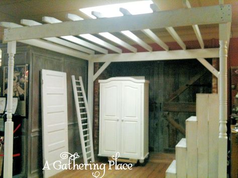 ~MY WHITE PAINTED WOOD PERGOLA BOOTH SPACE~ Booth Wall Ideas, Wood Pergola Design, Antique Mall Booth Ideas, Antiques Store, Craft Booths, Vendor Ideas, Vintage Booth Display, Vendor Booth Display, Flea Market Booth