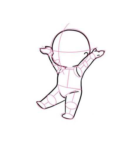 20 Chibi Poses to Inspire Your Art: Sketching Minis - Artsydee - Drawing, Painting, Craft & Creativity Chibi Refrence Art, Cute Chibi Character Design, Baby Body Drawing, How To Draw Baby, Baby Base Drawing, Baby Poses Drawing, Anime Baby Art, How To Draw A Baby, Baby Reference Drawing