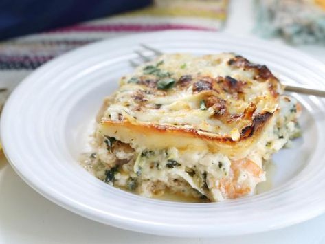 Mom's Seafood Lasagna Recipe | Kardea Brown | Food Network Seafood Lasagna Recipe, Kardea Brown, Seafood Lasagna Recipes, Seafood Lasagna, Brown Food, Lasagna Recipes, Brown Recipe, Seafood Seasoning, Shrimp Seasoning