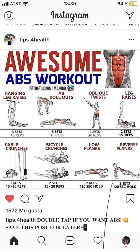 Abb Workouts For Men, Calisthenics Workout Routine, Abb Workouts, Workouts For Men, Gym Workout Guide, Trening Sztuk Walki, Gym Workout Chart, Daily Workout Plan, Workout Routines For Beginners