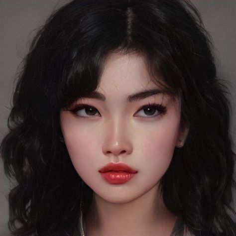 Japanese Artbreeder, Artbreeder Japanese, Artbreeder Asian Girl, Artbreeder Girl Black Hair, Artbreeder Girl, Character Inspiration Girl, Dr World, Face Structure, Girls With Black Hair