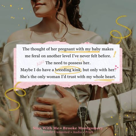 I love the “pregnancy trope” conversation because it usually brings me to tons of other lovers of the trope 🤰🏻 And even better when it comes with a breeding kink 😉 Read 𝑺𝒕𝒂𝒚 𝑾𝒊𝒕𝒉 𝑴𝒆 now on Amazon, Kindle Unlimited, or Audible 🎀 . . . . . #staywithme #brookemontgomery #sugarlandcreekseries #bestfriendsbrother #cowboyromance #smalltownromance #roommatestolovers #romancereader #romancestagram #romancereads #pregnancytrope #booklover #kindleunlimitedromance #kindleunlimited Marriage Of Convenience Trope, Arranged Marriage Trope Aesthetic, Found Family Trope Books, Arranged Marriage Trope Books, Pregnancy Trope Book, Pregnancy Trope Book Recommendations, Accidental Pregnancy, Pregnancy Romance Books, Unexpected Pregnancy