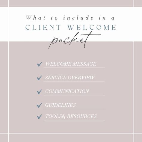 🎉 Creating the Perfect Client Welcome Package! 🎉 First impressions matter, and a well-crafted client welcome package sets the tone for a successful relationship. Here’s what to include: 1. 📝 Welcome Message: Start with a warm and personalized welcome message. Show your appreciation and excitement to work together. 2. 📋 Service Overview: Provide a clear outline of the services you offer. Highlight key features and benefits so your clients know what to expect. 3. 📡 Communication: Set the st... Welcome Package, Welcome Message, Welcome Packet, Successful Relationships, First Impressions, Communication, Matter, Benefits, Packaging