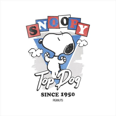 Peanuts Snoopy Top Dog Since 1950 Mens Hooded SweatshirtHeavy cotton classic fit adult Gildan t-shirt with taped neck and shoulders, pre-shrunk jersey knit and quarter-turned to eliminate creases. Fabric - 100% Cotton (Heather Grey, 90% cotton 10% polyester)Weight - White 175gsm, Colours 185gsmWashing Instructions - Machine wash low 30°. Do not bleach. Tumble dry low. Do not iron print area. Do not dry clean. Officially licensed Peanuts product, in collaboration with All+Every. Fast dispatch str 1950 Men, 1950 Women, Sufjan Stevens, Snoopy Wallpaper, Snoopy Quotes, Tshirt Printing Design, Snoopy Pictures, Snoopy Love, Charlie Brown And Snoopy