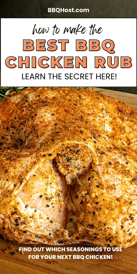 Unlock the secret to tender, juicy BBQ chicken with our bbq chicken rub recipe. Learn why using mustard rub for chicken before applying the rub is a game-changer. Discover how to create a mouth-watering mustard rub that will make your BBQ chicken stand out. This easy bbq chicken rub is perfect for grilling and can be a standout addition to your Christmas dinner menu idea, ensuring everyone comes back for seconds. Barbecue Chicken Rub, Bbq Rub For Chicken, Bbq Whole Chicken Grill, Bbq Chicken Rub Recipe, Grilled Chicken Rub Recipes, Chicken Rubs For Grilling, Chicken Dry Rub Recipe, Grilled Chicken Rub, Chicken Rub Recipe