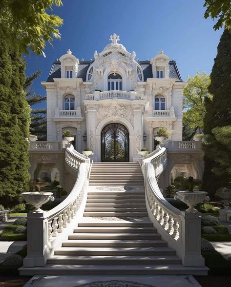 Lux Interior, Castle House Design, Architecture Styles, French Architecture, Castle House, Mansions Luxury, Luxury Homes Dream Houses, Architecture Exterior, Design Your Dream House