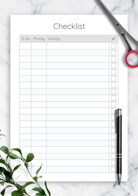 Blank Checklist Template, Blank Checklist, Housekeeper Checklist, Cleaning Checklist Template, Priorities List, Daily Checklist, Bookmark Template, Printable Checklist, Checklist Template