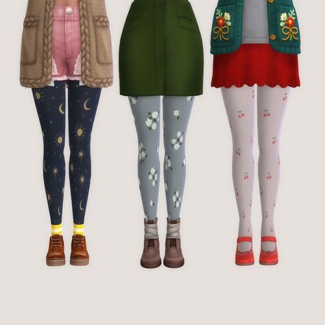 Sims 4 Build Cc Maxis Match Patreon, Sims 4 Socks Cc, Cottage Core Outfit, Pattern Tights, Clothes Cc, Cc Folder, Sims 4 Mm Cc, Sims 4 Characters, Sims 4 Mm