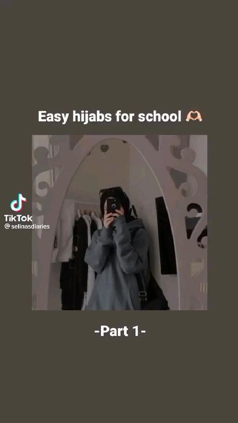 How To Hijab Simple, Hijab For School Student, Hijab Ideas For School, Easy Hijab Styles For School, Simple Hijab Tutorial Casual, Hijab Styles For School, Hijab For School, Cute Hijab Styles, Hijab Styles For Party