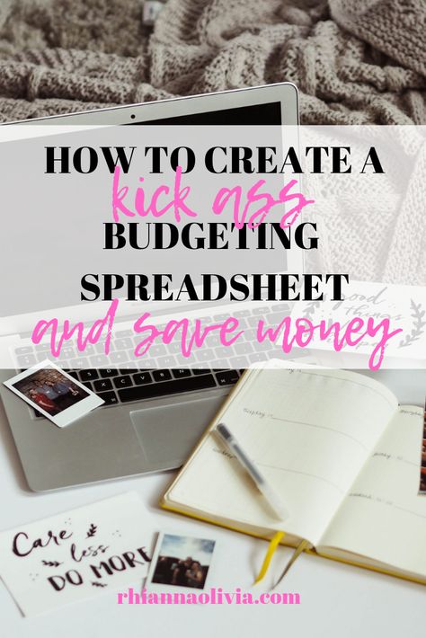 Guide: How to create a kick-ass budgeting spreadsheet to help you save money. Including a FREE downloadable template! If you're looking to build up some savings, track your income vs outgoings, pay off debts or track expenses - this is for you! How to create a budget spreadsheet on Google Sheets or Excel, completely from scratch to fit around your finances.  From: rhiannaolivia.com How To Build A Budget Spreadsheet, Excel Bill Payment Spreadsheet, Excel Expense Spreadsheet, Family Budget Spreadsheet, Finance Spreadsheet, Budget Percentages, College Student Budget, Household Budget Template, Free Spreadsheets