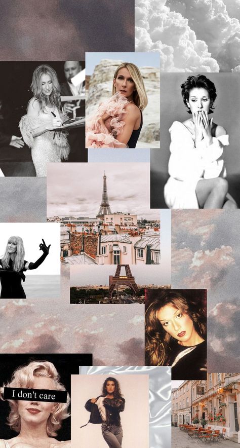 Celine Dion Aesthetic, Celine Dion Wallpaper, Photo Collages, Celine Dion, Photo Collage, Aesthetic Wallpapers, Actors & Actresses, Wallpapers, Actresses