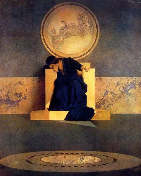 The Young King of the Black Isles by Maxfield Parrish Maxfield Parrish, Art Et Illustration, Classical Art, Art Vintage, Classic Art, Art History, Painting & Drawing, Art Inspo, The Black