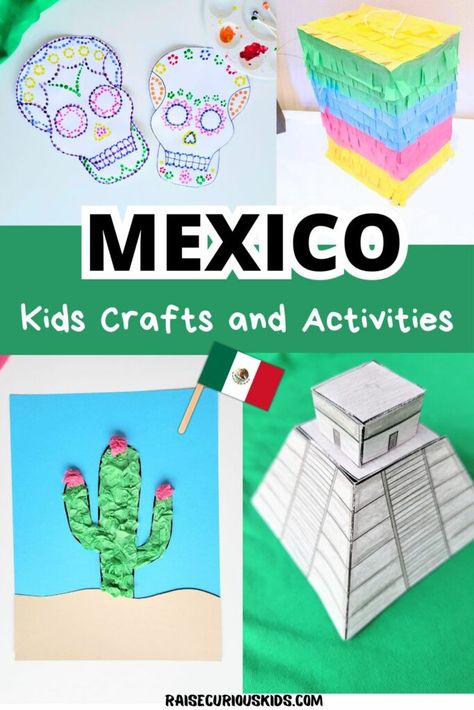 Mexico Homeschool Activities, Mexico Crafts For Preschool, Mexican Crafts Kids, Mexico Activities For Kids, Mexico Crafts For Kids, Mexican Crafts For Kids, South American Crafts, Easy Kindergarten Crafts, Mexico Activities