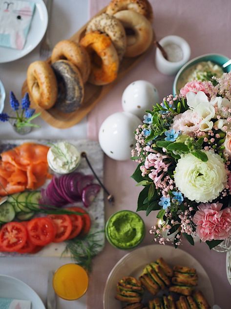 Let's have Brunch! Ideen für euren Osterbrunch 2019. Part 2. *enthält Werbung | Marry Kotter Marry Kotter, Bagel Bar, Mini Marshmallows, Ethnic Recipes