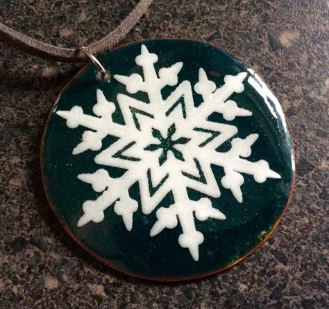 Excited to share the latest addition to my #etsy shop: TEAL SNOWFLAKE - This big snowflake torch-fired enamel is going to steal the show this holiday!  #snowflakependant #greensnowflake #stockingstuffer Handmade Enamel Jewelry For Festive Occasion, Handmade Enamel Jewelry For Festive Season, Festive White Enamel Jewelry, Festive Gift Enamel Jewelry, Symbolic Enamel Pendant Necklace, Christmas Tree Top, Snowflake Jewelry, Tree Top, Snowflake Pendant