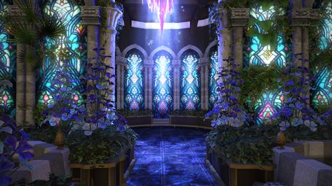 Bio-Gothic apartment style Ffxiv Beach House, Ffxiv Housing Ideas Large, Ffxiv Housing Medium, Ffxiv Library Housing, Ffxiv Gothic Housing, Royal Bedroom, Gothic Room, Dorm Design, Book Of Proverbs