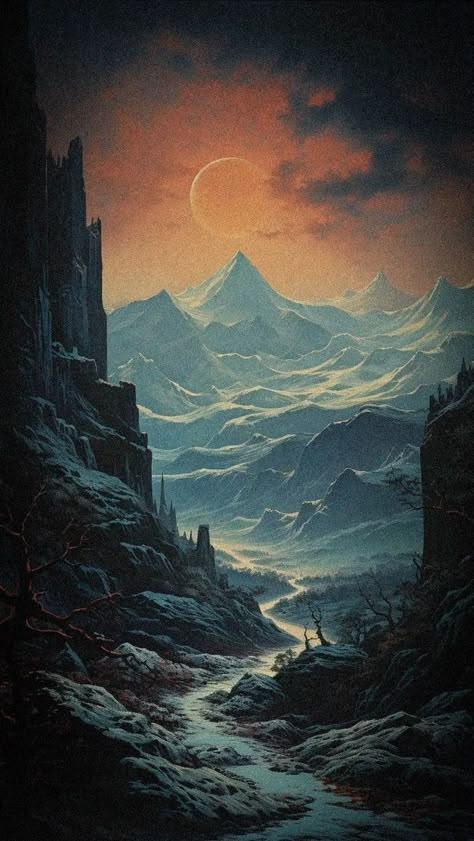 Highlands Fantasy Art, Dark Fantasy Artwork, Dungeons And Dragons Art, Dark Artwork, Trending Pins, Abstract Art Wallpaper, Fantasy Places, Dark Art Illustrations, Cool Wallpapers Art