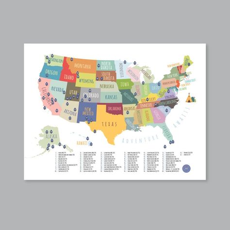 US National Park Map PRINTABLE Adventure Awaits US National | Etsy Us National Parks Map, National Park Map, Hawaii Adventures, Alaska Adventures, States And Capitals, Bedroom Layout, Maps For Kids, National Parks Map, Nursery Modern