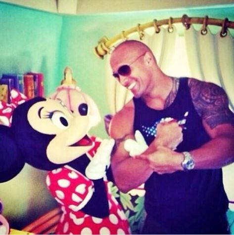 He's a Disney Fan Dwayne Johnson Daughter, Worried Kids, Music Row, Undercover Cop, Rock Johnson, Kitty Drawing, The Rock Dwayne Johnson, Johnson Family, Hello Kitty Drawing