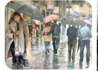 Rainy Day Composition, Delhi Rain, Composition Drawing, Composition Painting, Human Figure Sketches, Rain Painting, Scene Drawing, Rain Art, Umbrella Art