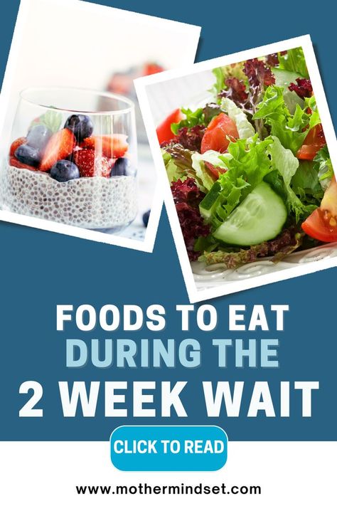 7 Foods to Eat During the two week wait Two Week Wait, 2 Week Wait, Fertility Smoothie, Fertility Foods, Balance Hormones Naturally, Fertility Diet, Good Foods To Eat, Healthy Pregnancy, Hello My Name Is