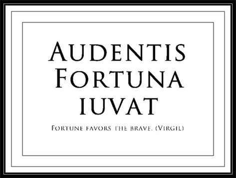 Virgilio Audentis Fortuna Iuvat, Latin Quotes About Life, Audentes Fortuna Iuvat, Latin Quote Tattoos, Quotes About Haters, Good Tattoo Quotes, Small Quote Tattoos, Latin Quotes, Word Bubble