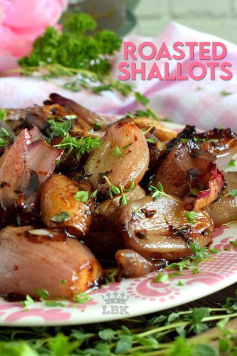 Roasted Vegetables Thanksgiving, Shallot Recipes, Roasted Shallots, Best Mashed Potatoes, Roasted Vegetable Recipes, Vegetable Side Dishes Recipes, Best Side Dishes, Veggie Side Dishes, Vegetable Sides