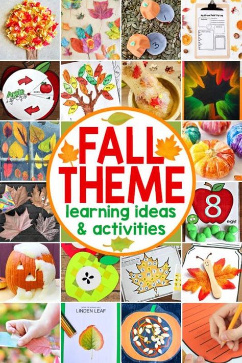 Make learning fun this September, October, and November with this easy Fall Unit Study. There are enough fall theme activities and ideas to make a week long fall unit study, and much more. There are fall themed educational activities to teach language arts, fall math, fall science, and lots of fall art and craft ideas! Fall is such a fun theme for homeschooling families to study together. Fall Art 1st Grade, Fall Art First Grade, Fall Theme Activities, Fall Unit Study, Craft Ideas Fall, Apple Art Projects, Pumpkin Art Project, Tk Classroom, Apple Week