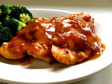 Ginger Apricot Chicken-- sweet & spicy! Apricot Ginger Chicken, Apricot Chicken, Ginger Chicken, Chicken Main Dishes, The Hardest Part, Egg Rolls, Sweet And Spicy, Chicken Breasts, Soy Sauce