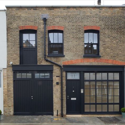 House In London, Mews House, Building Front, Industrial Architecture, Garage Conversion, Coach House, House Architecture, Art And Culture, City House