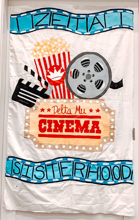 Sorority Movie Night, Sisterhood Sorority Ideas, Sorority Banner Ideas Design, Sisterhood Ideas Sorority, Sorority Sisterhood Events Activities, Sisterhood Activities Sorority, Sorority Sisterhood Ideas, Sisterhood Banner, Sorority Bonding Activities