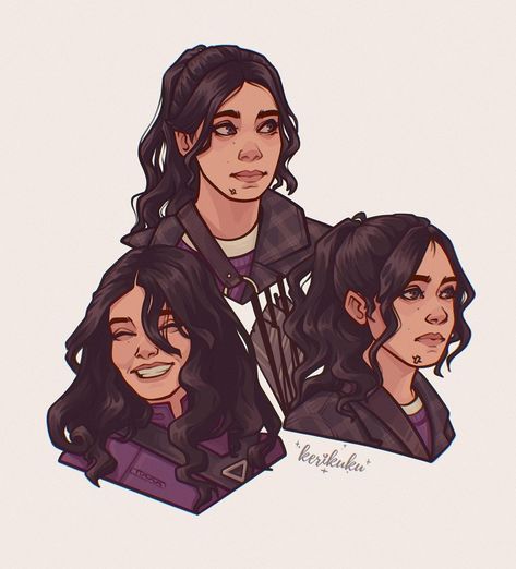 Clint And Kate Fanart, Kate Bishop Fanart, Marvel Fanart, Marvel Hawkeye, Tools Drawing, Marvel Artwork, Kate Bishop, Art Tools Drawing, Clint Barton