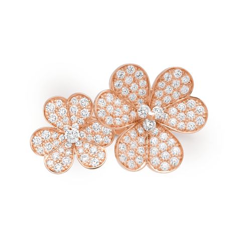 VCARP7RK00 - Frivole Between the Finger™ Ring - Van Cleef & Arpels Flower Dance, Flower Tops, Van Cleef Arpels, Heritage Collection, Van Cleef, Finger Ring, Ring Finger, High Jewelry, 18k Rose Gold