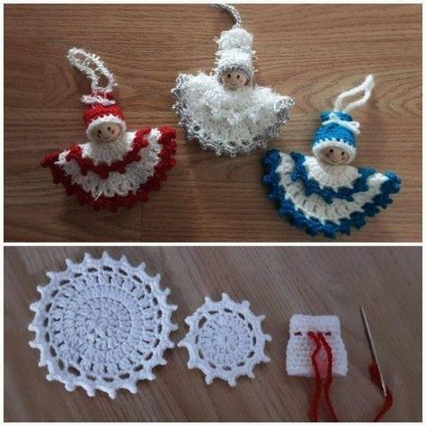 Comment faire un ange au crochet super facile : Guide de bricolage Crochet Advent Calendar, Angel Diy, Crochet Angel Pattern, Christmas Decorations Ideas, Super Easy Crochet, Crochet Ornament Patterns, Crochet Angels, Crochet Angel, Creative Crochet