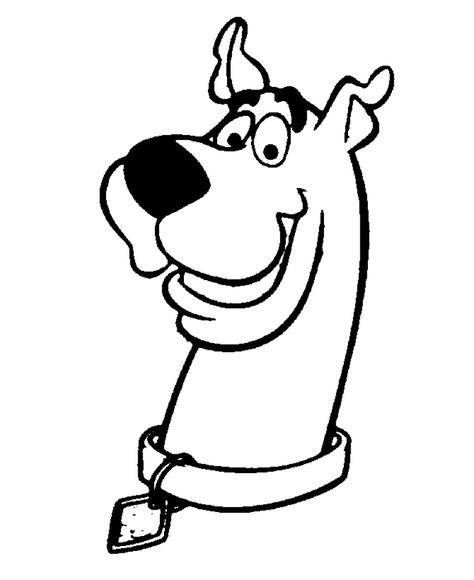 Black And White Image Of Scooby Doo Scooby Doo Coloring Pages, Scooby Doo Cake, Scooby Doo Birthday Party, Scooby Doo Dog, Scooby Doo Images, Cookie Images, 3 Birthday, Birthday Coloring Pages, Scooby Doo Mystery